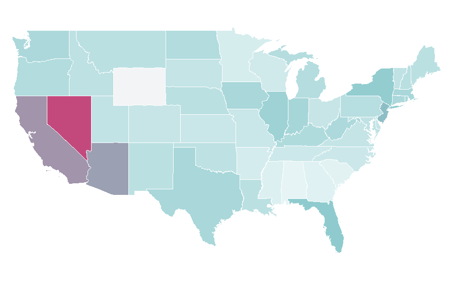 Affinity by region — José Aldo, United States