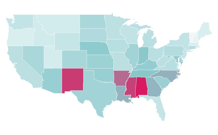 Affinity by region — Jose Cuervo, United States