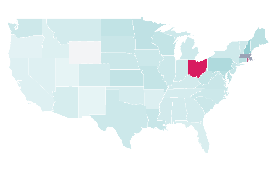 Affinity by region — Josh Gordon, United States
