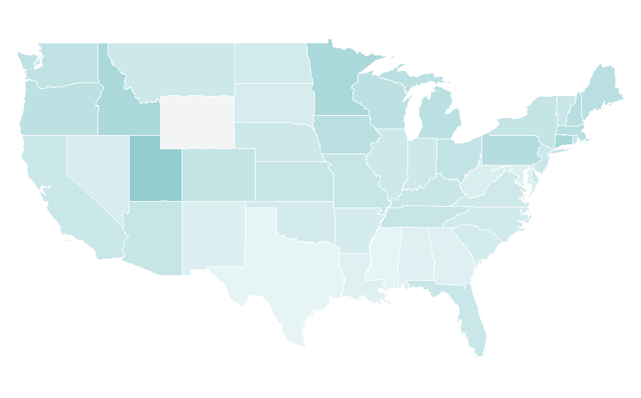 Affinity by region — Josh Groban, United States