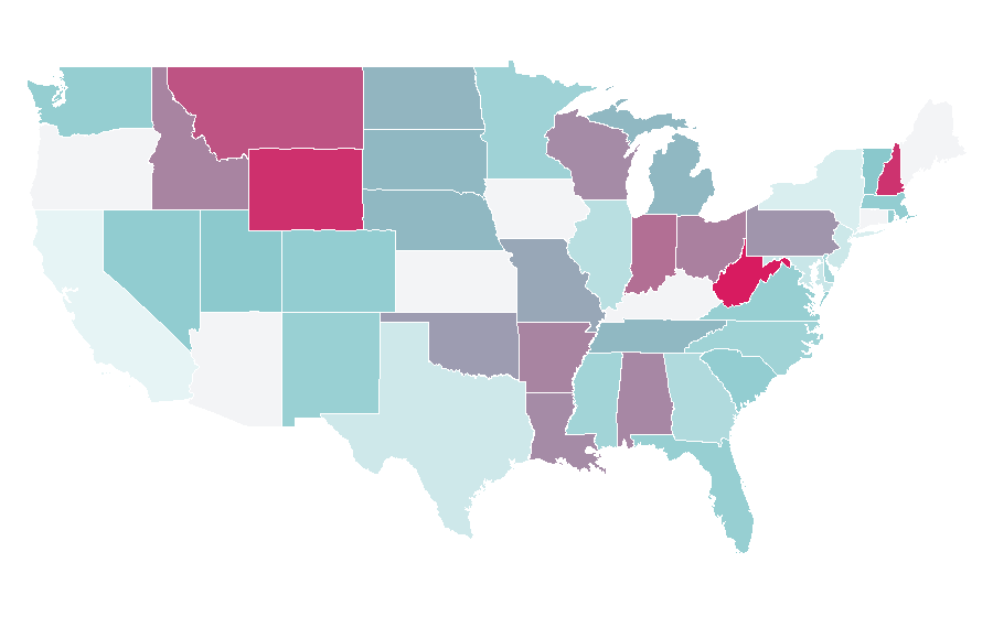 Affinity by region — Joshua Gates, United States