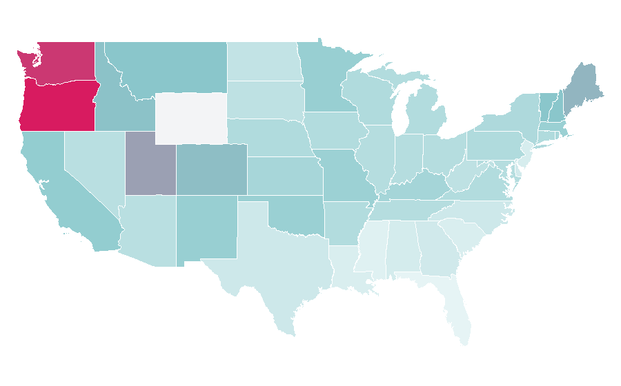 Affinity by region — Joss Whedon, United States