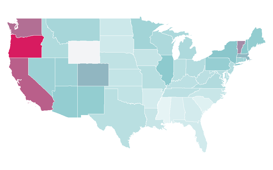 Affinity by region — Joy Division, United States