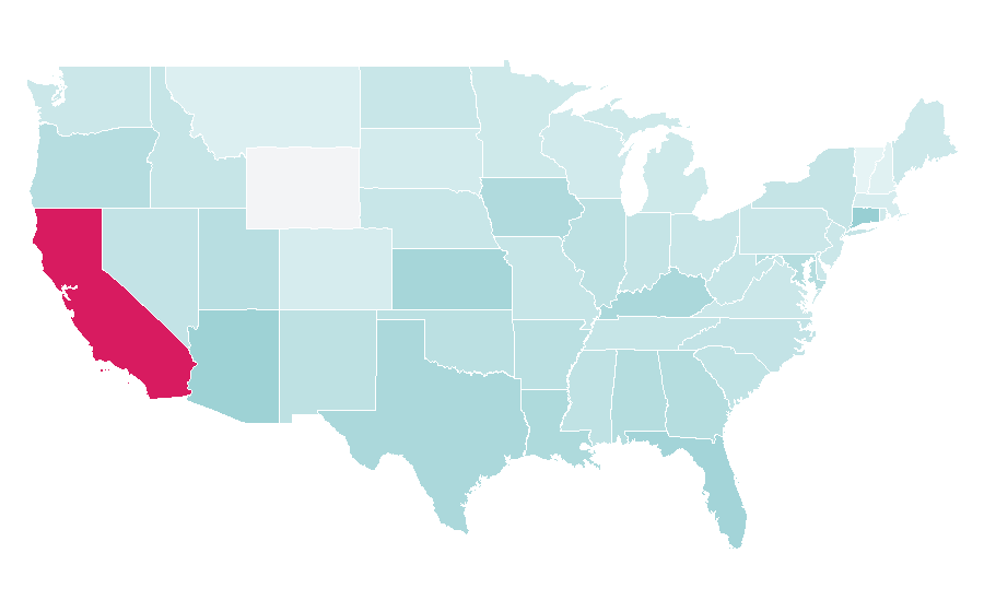Affinity by region — Joy (perfume), United States
