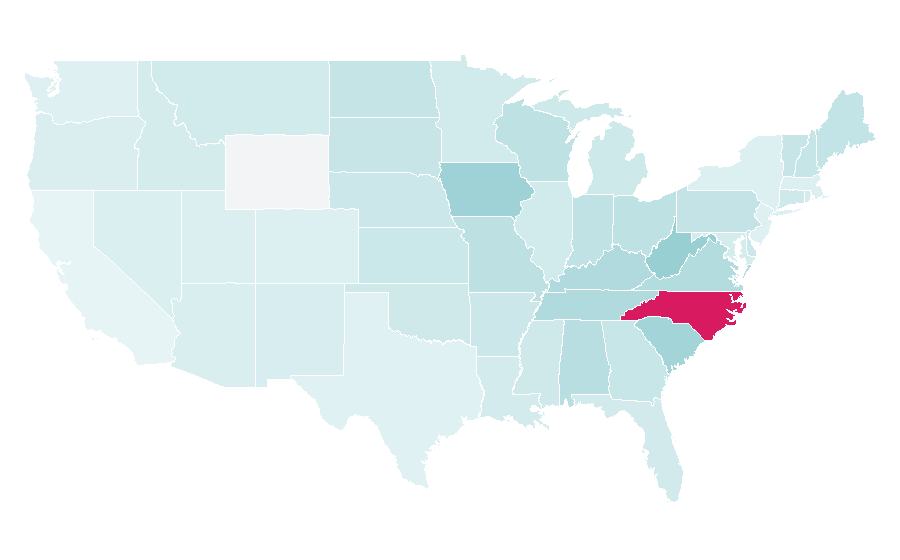 Affinity by region — JR Motorsports, United States