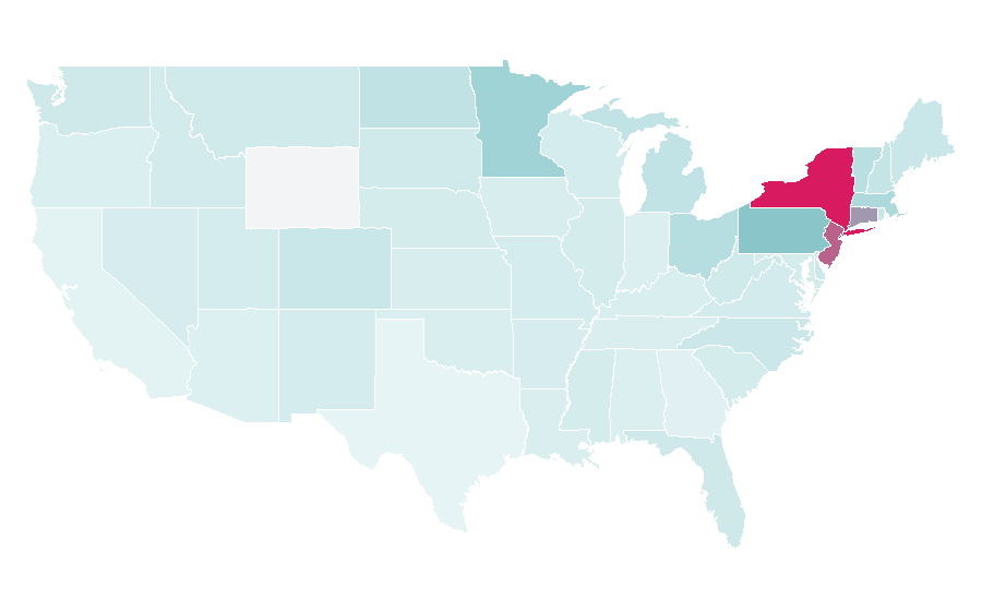 Affinity by region — J.T. Miller, United States