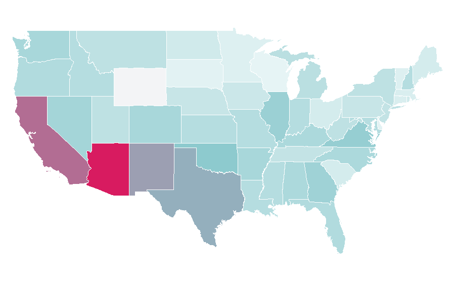 Affinity by region — Juggernaut (comics), United States