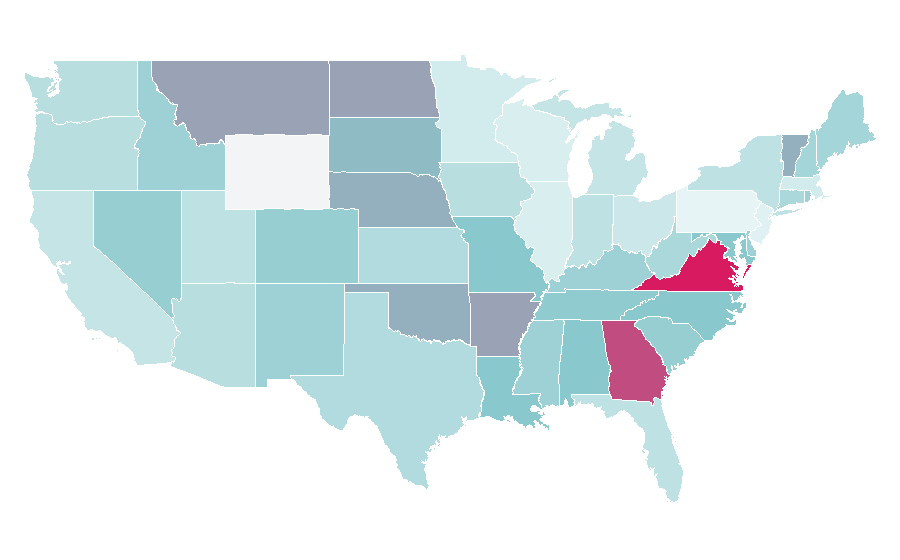 Affinity by region — Juice fasting, United States