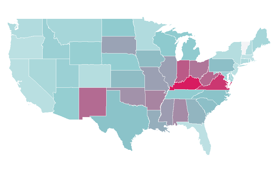 Affinity by region — Juice Wrld, United States