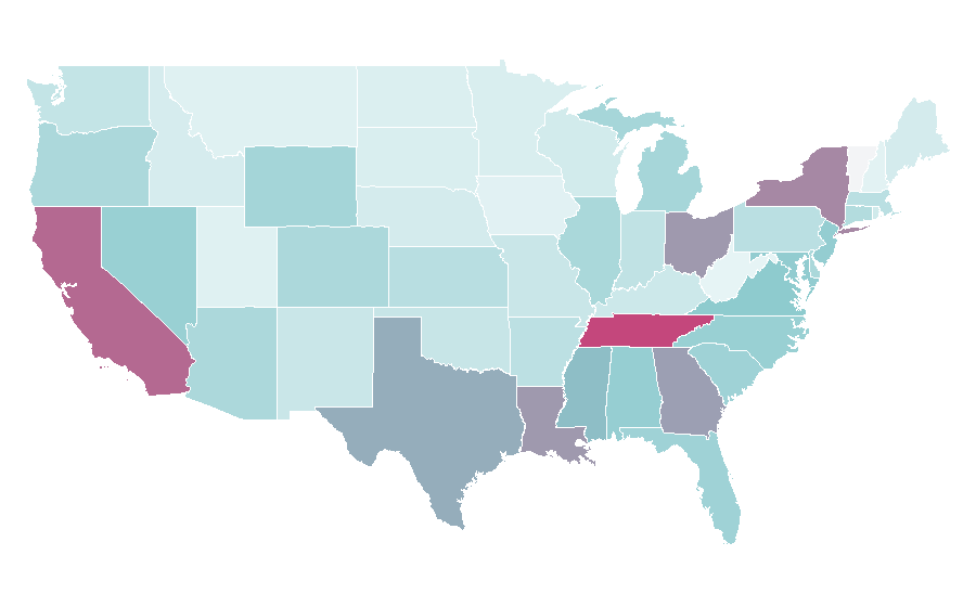 Affinity by region — Juicer, United States