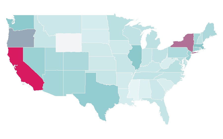 Affinity by region — Julian Casablancas, United States