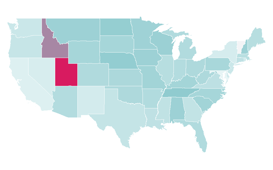 Affinity by region — Julianne Hough, United States