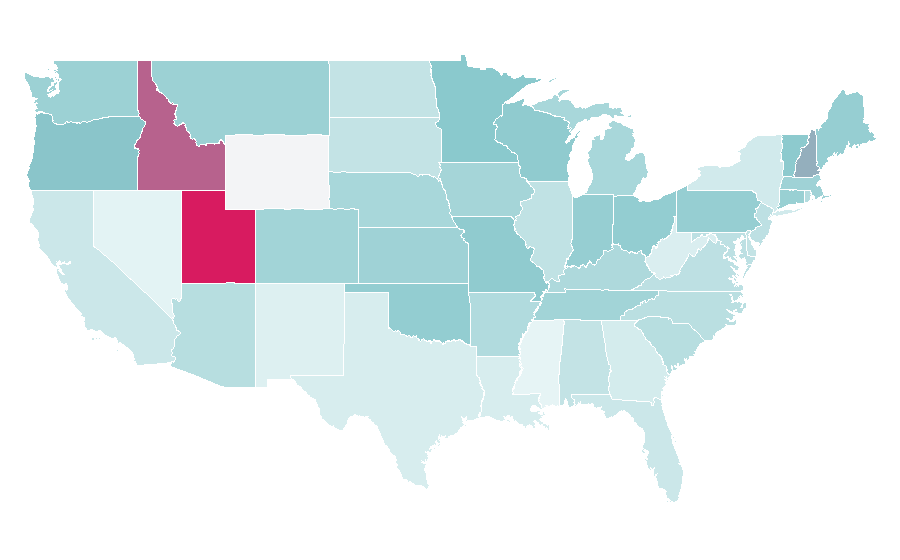 Affinity by region — Julie Andrews, United States