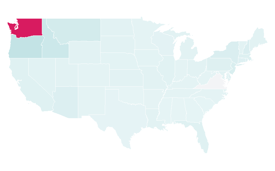 Affinity by region — Julio Rodríguez, United States