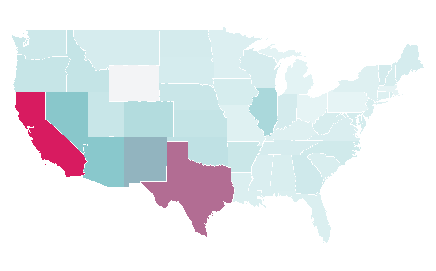 Affinity by region — Julion Alvarez, United States