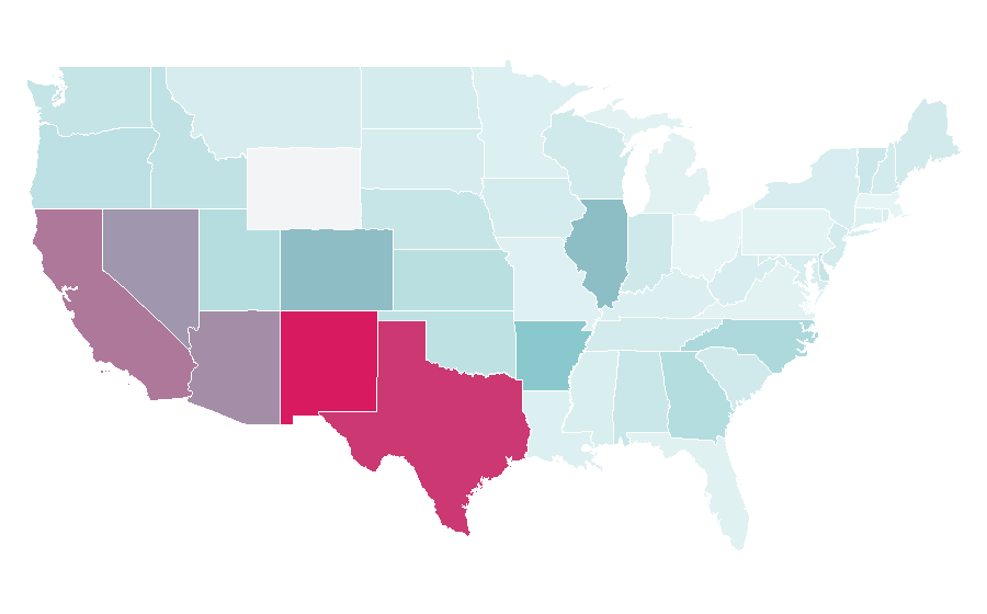 Affinity by region — Junior H, United States