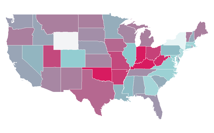 Affinity by region — Jurassic Park: The Game, United States