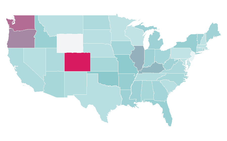 Affinity by region — Just Cause (video game), United States
