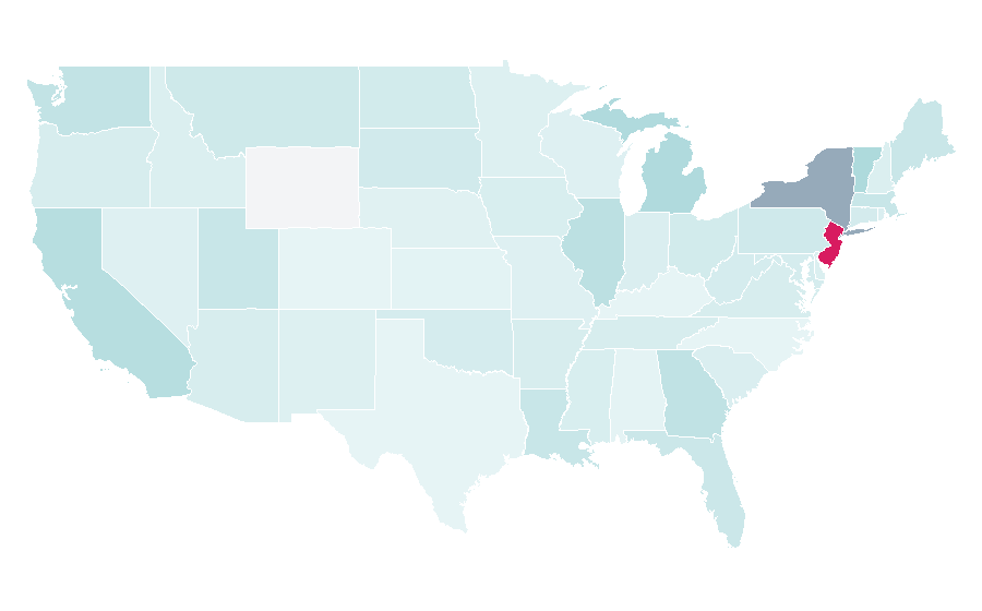 Affinity by region — Just for Laughs, United States