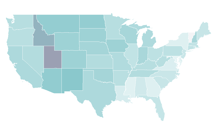 Affinity by region — Just Go with It, United States