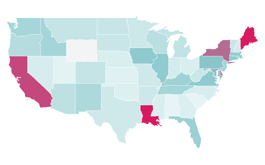 Affinity by region — just jared, United States
