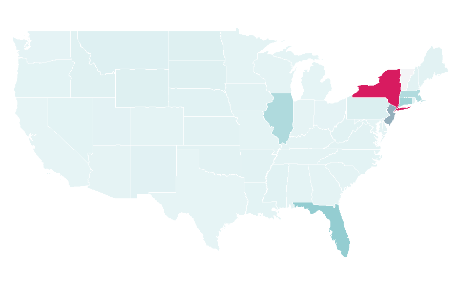 Affinity by region — Just Salad, United States