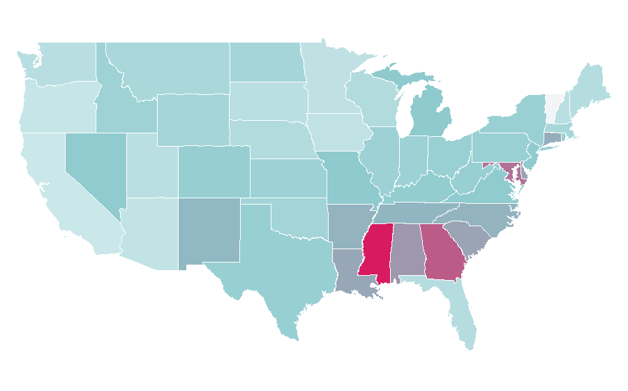 Affinity by region — JustFab, United States
