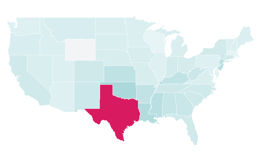 Affinity by region — Justin, United States