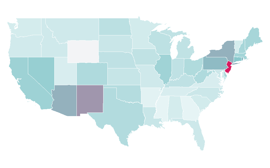 Affinity by region — JWoww, United States