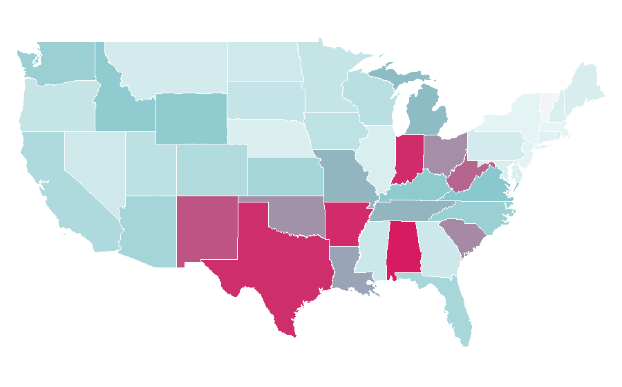 Affinity by region — K12 (company), United States