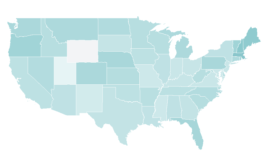 Affinity by region — Kahlúa, United States