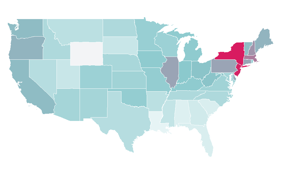 Affinity by region — Kal Penn, United States