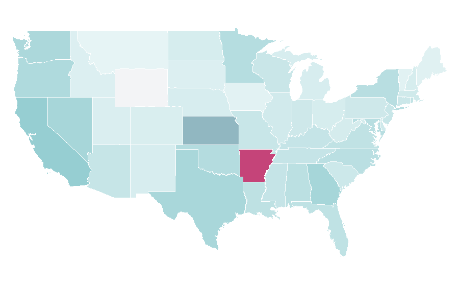 Affinity by region — Kamen Rider, United States