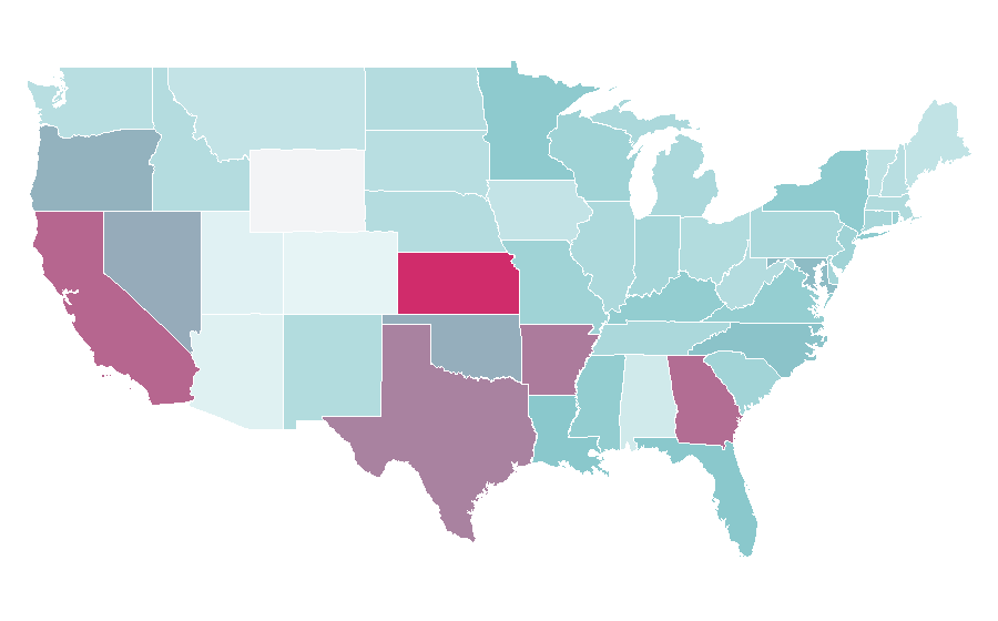Affinity by region — Kamen Rider Series, United States