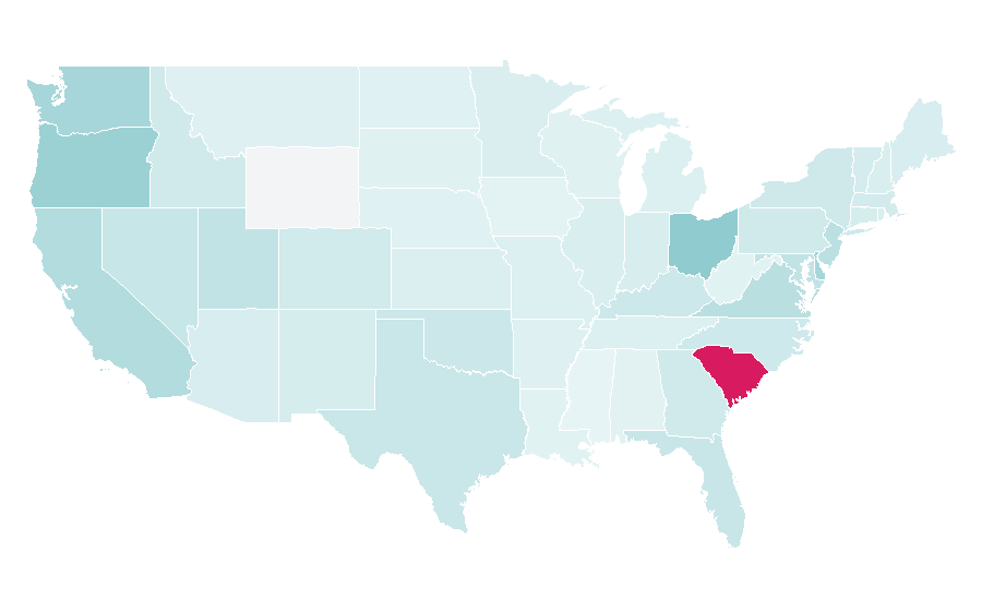 Affinity by region — Kanji, United States