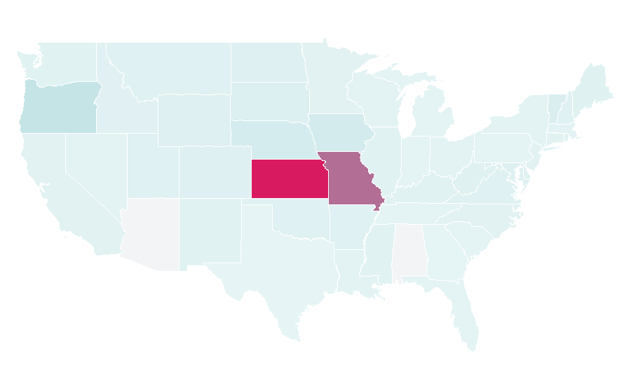 Affinity by region — Kansas City Current, United States
