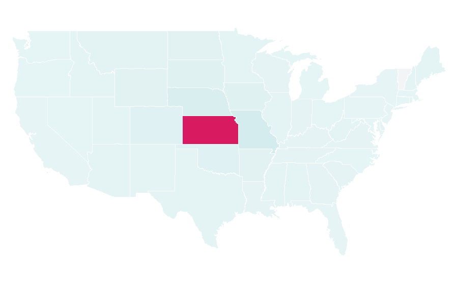 Affinity by region — Kansas State University, United States