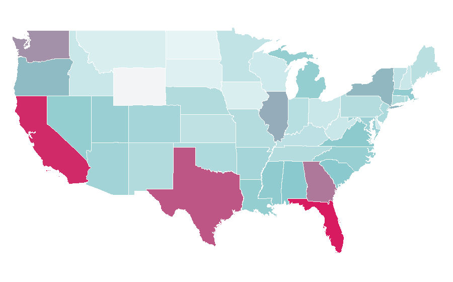 Affinity by region — Kappa (company), United States