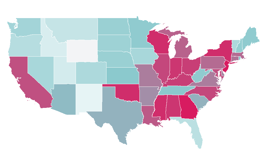 Affinity by region — Kareem Abdul-Jabbar, United States
