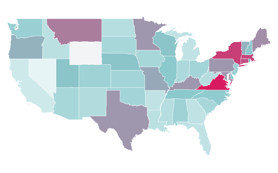 Affinity by region — Karl Rove, United States