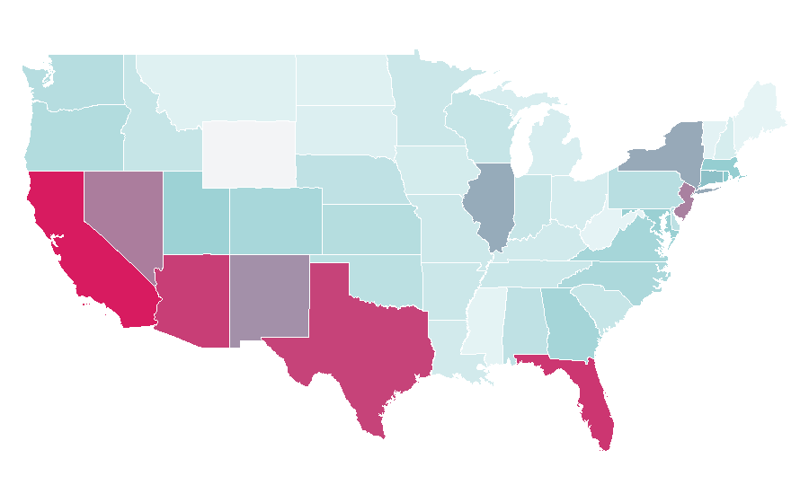 Affinity by region — KaRoL G, United States