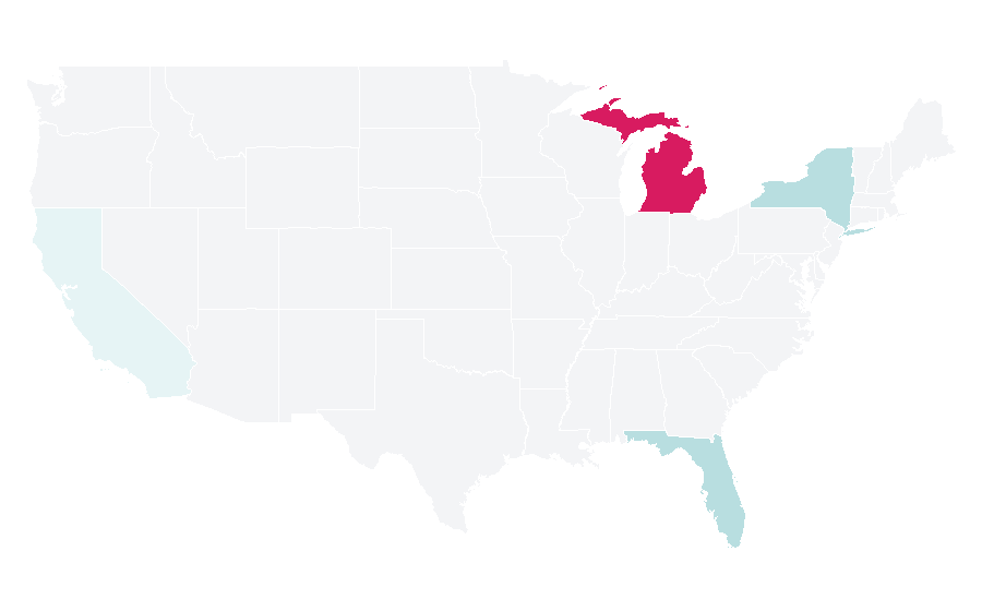 Affinity by region — Karrierebibel, United States