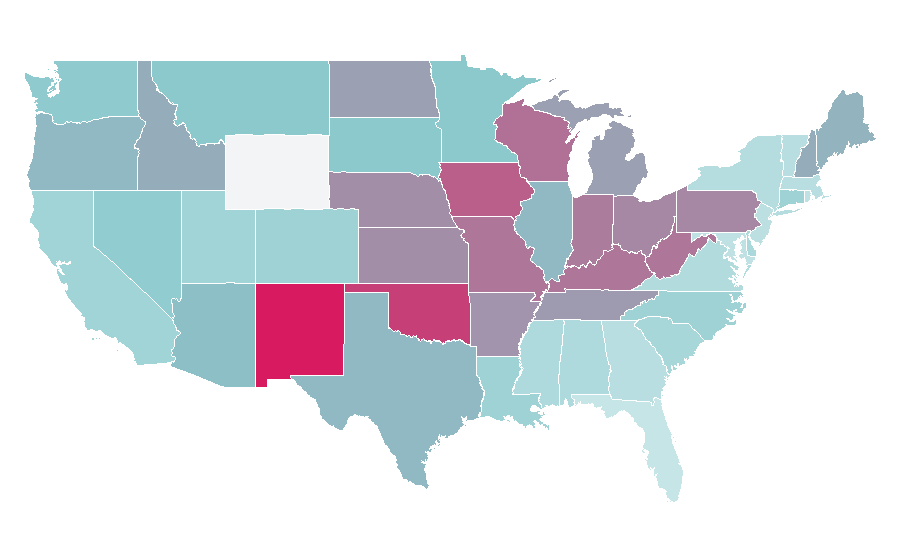 Affinity by region — Kat Dennings, United States