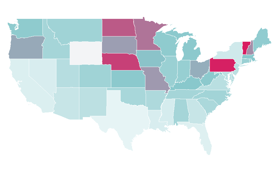 Affinity by region — Kate Gosselin, United States