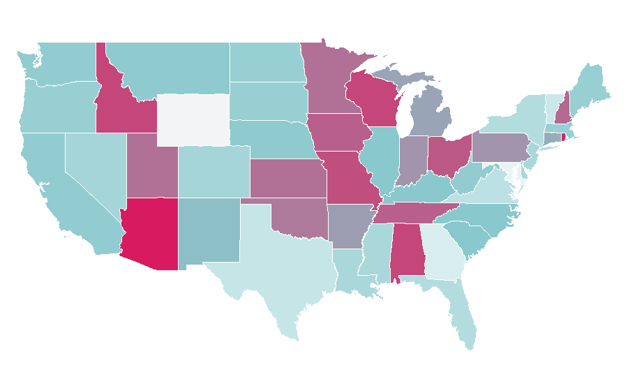 Affinity by region — Katharine McPhee, United States