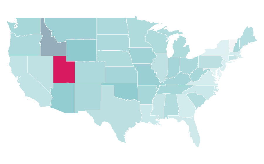 Affinity by region — Katherine Heigl, United States
