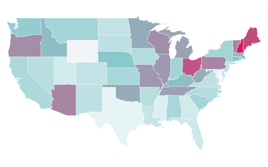 Affinity by region — Kathy Griffin, United States