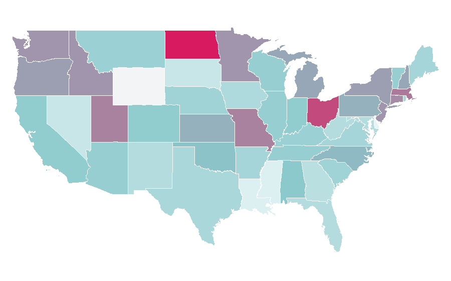 Affinity by region — Katie Holmes, United States