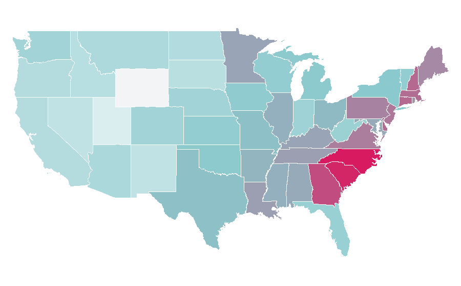 Affinity by region — Katie Lowes, United States