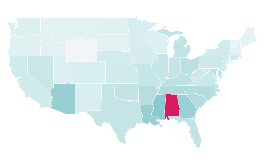 Affinity by region — Katt Williams, United States